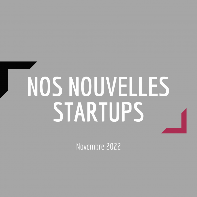 4 nouvelles startups en novembre